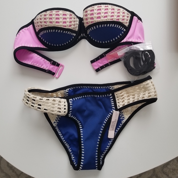 NWT Victoria's Secret Crochet Bikini Set - Picture 2 of 2